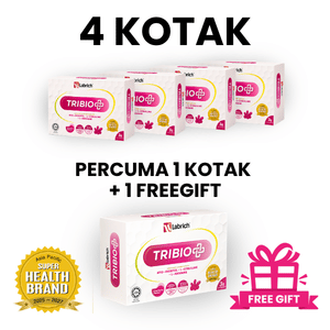 Set 4 kotak + percuma 1 kotak + 1 Freegift