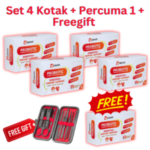 Set 4 Box + Percuma 1 Box + 1 Freegift